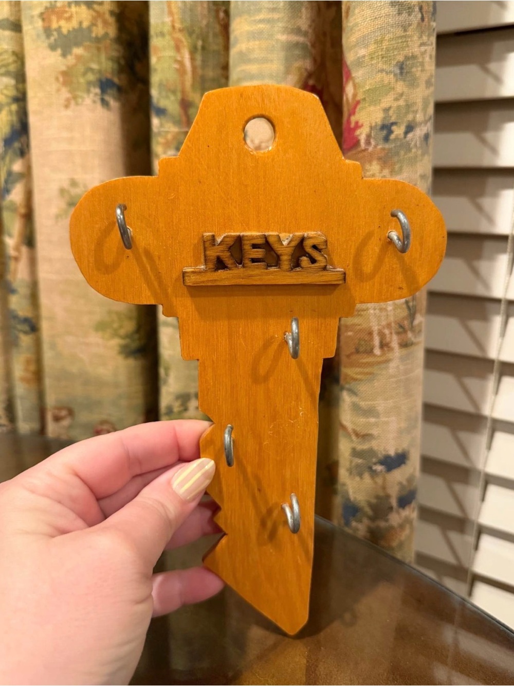 Vintage wooden key holder